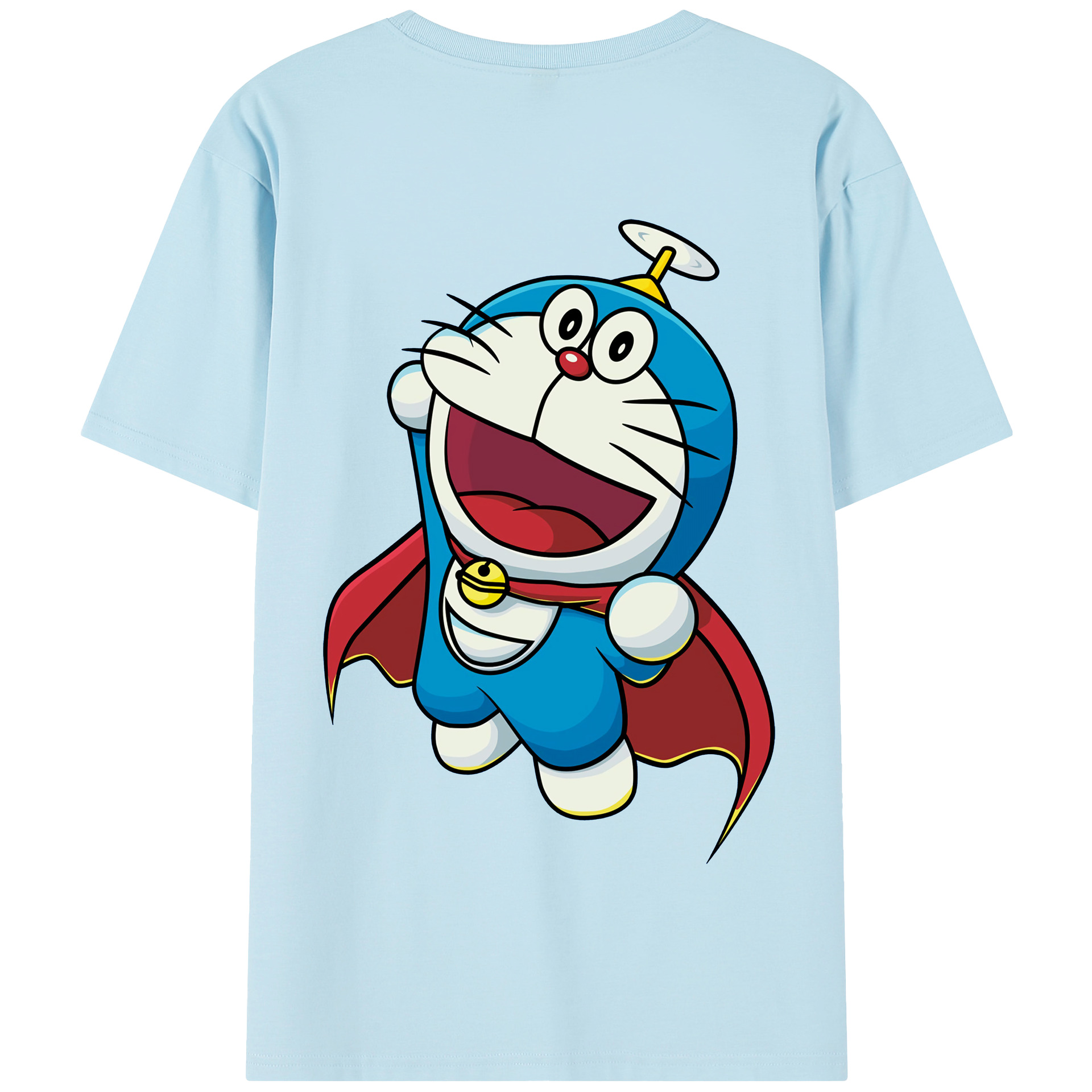 （画像用） ドラえもん Doraemon 綿100％半袖Tシャツ（背面プリント）